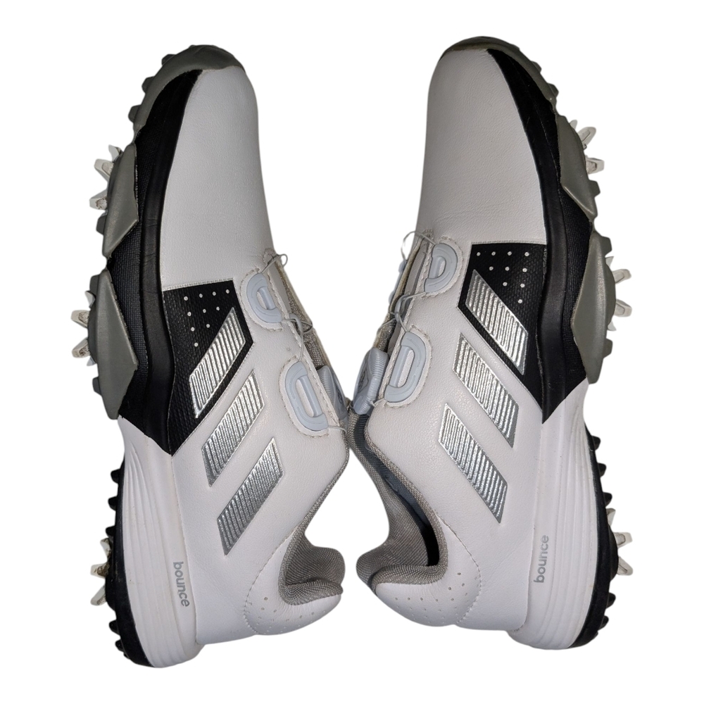 Adidas Boys White and Black Athletic Shoes